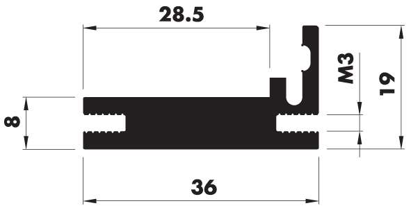 Clip system L36 19 Product Drawing